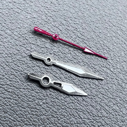2 Sets Silver Trim Red Second HandWatch Hands for Miyota 2315 2035 2036 2115 2305