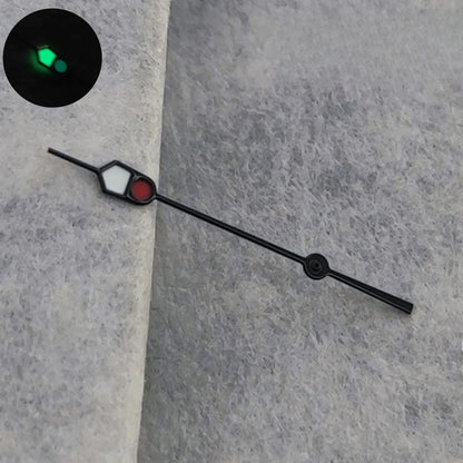 13mm Silver Black For NH35 NH36 7S26 7S36 4R35 4R36 Watches  C3 Green Luminous