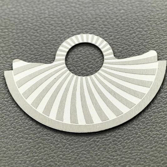 Silberne schräge, gewellte Rotor-Oszillierende Gewichtsauflage, passend für NH35 NH36 7S26 4R35