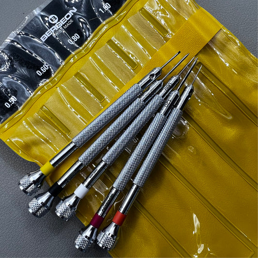 Swiss Bergeon 30080-P05 2868 Replacement Set Of 5 Screwdrivers in Pouch