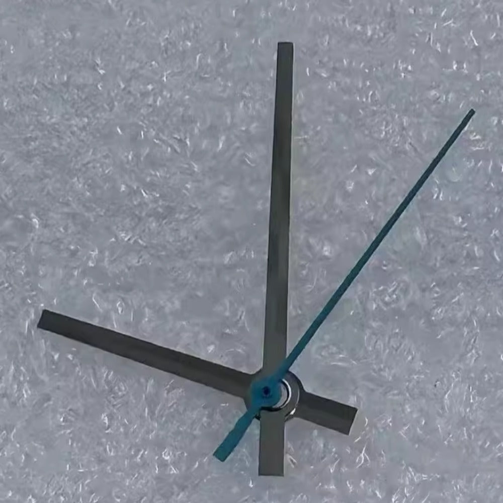 No Lume silver-blue second hand for Miyota 8285 movement, fits 31mm watch dial, precise replacement part.