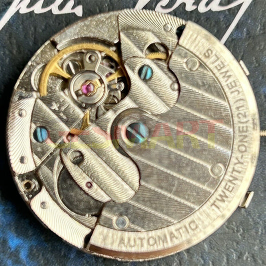 Seagull ST16 automatic mechanical watch movement with small seconds at 3, 6, and 9 o'clock positions, China made.