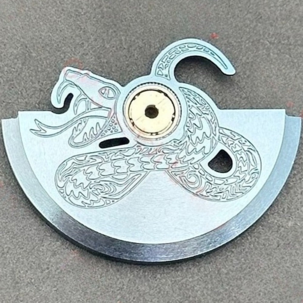 Modified Light Blue Python Rotor Oscillating Weight for NH35 NH36 Movement