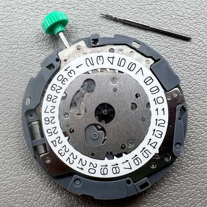 Miyota OS62 quartz watch movement with small second hand at 6, 9, and 12 o?clock positions by Miyota