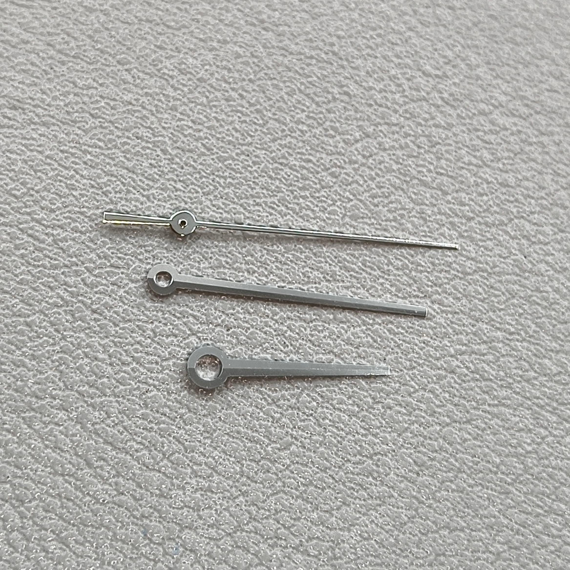 16.5mm No Lume Silver Trim Watch Hands for ETA C07.111 Movement T086