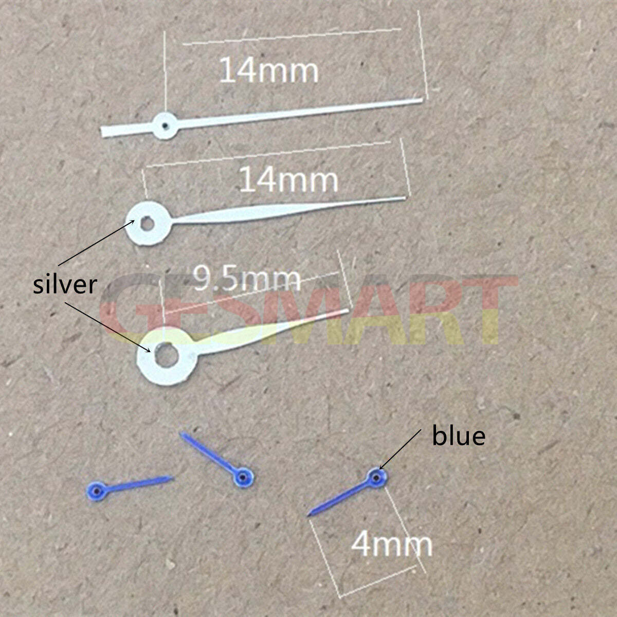 Blue small second hand 14mm watch hand for Miyota OS10 OS20 OS60 OS80