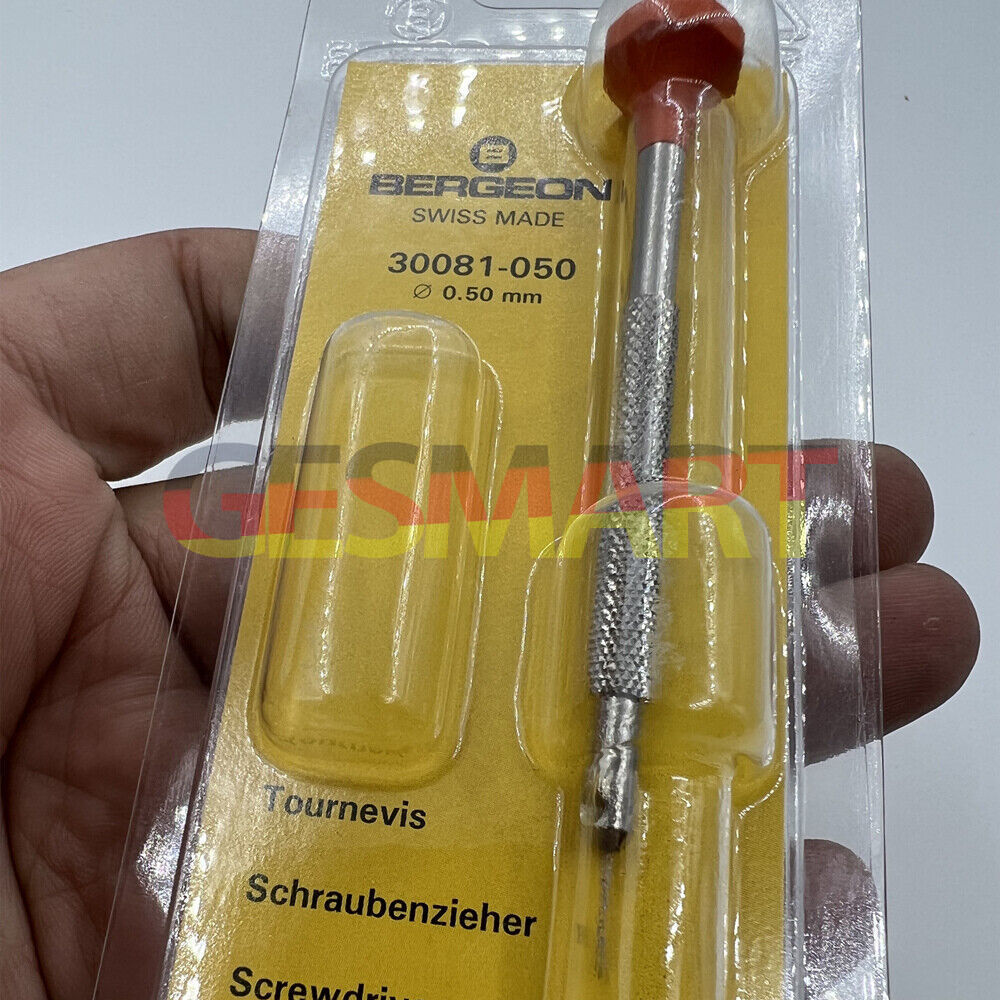 Bergeon 30081-050 precision screwdriver �0.50 mm for watch repair tasks and detailed adjustments