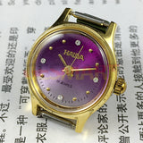 23mm SHANGHAI HAIDA Manual Mechanical Lady Watch Imitation Diamond Nail 17 Jews