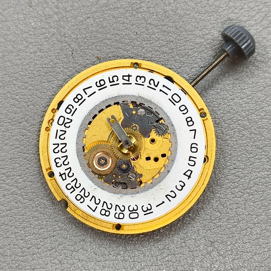 Swiss ETA 955.422 Watch Quartz Movement Day Date Golden Date@3