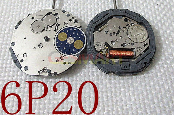 Miyota 6P20 Quartz Movement Watches Repair Parts Replaces 6320