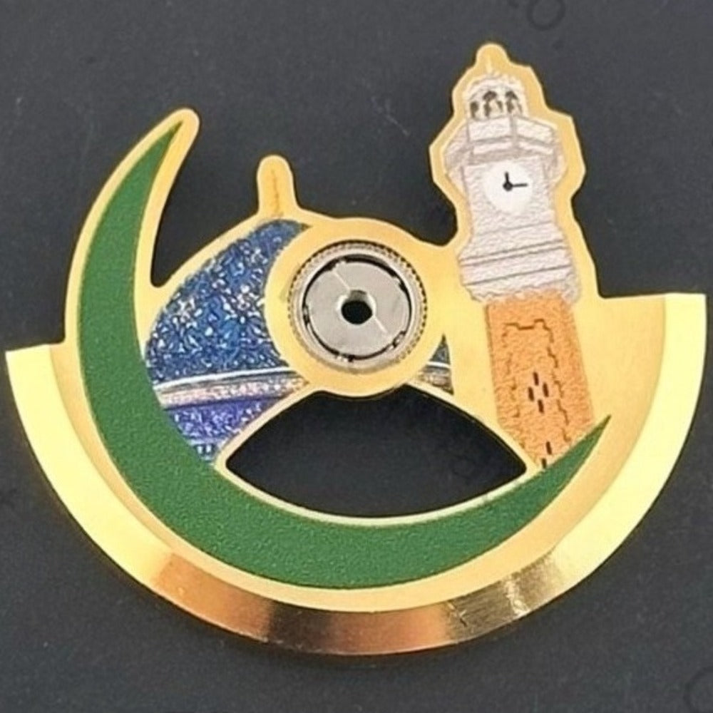 Modified Golden Moon Tower Rotor Oscillating Weight for NH35 NH36 Movement