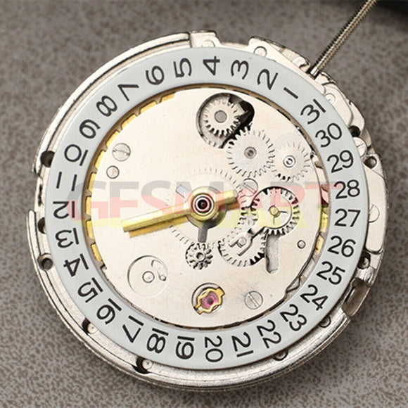 China Made Dandong Silver Double Time Zone Automatic Mechanical Movement Date@3