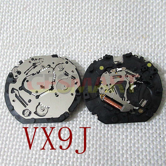 Hattori Epson TMI VX9J quartz watch movement, Japan-made precision for reliable timekeeping.