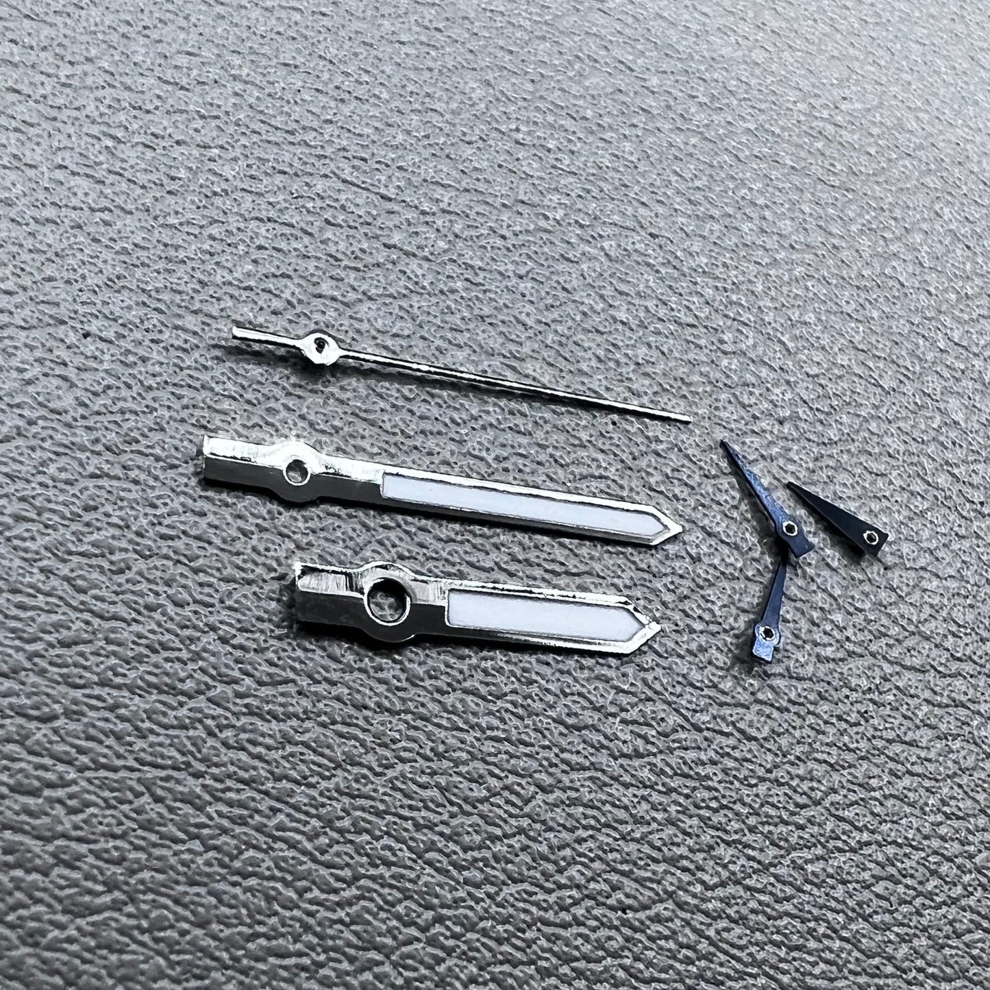 13.5mm Green Lume Black Trim Watch Hands for Miyota JS15 Quartz Movement