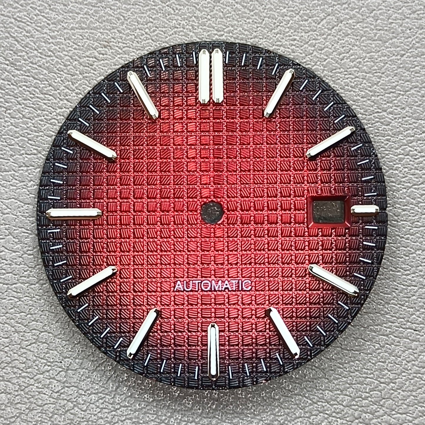 31.8mm Black Red Watch Dial No logo For NH35 NH36 Movement