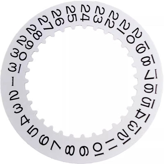 Date At 9 Vintage White Date Disk Wheel Generic for 3235 3285 Mechanical Movement