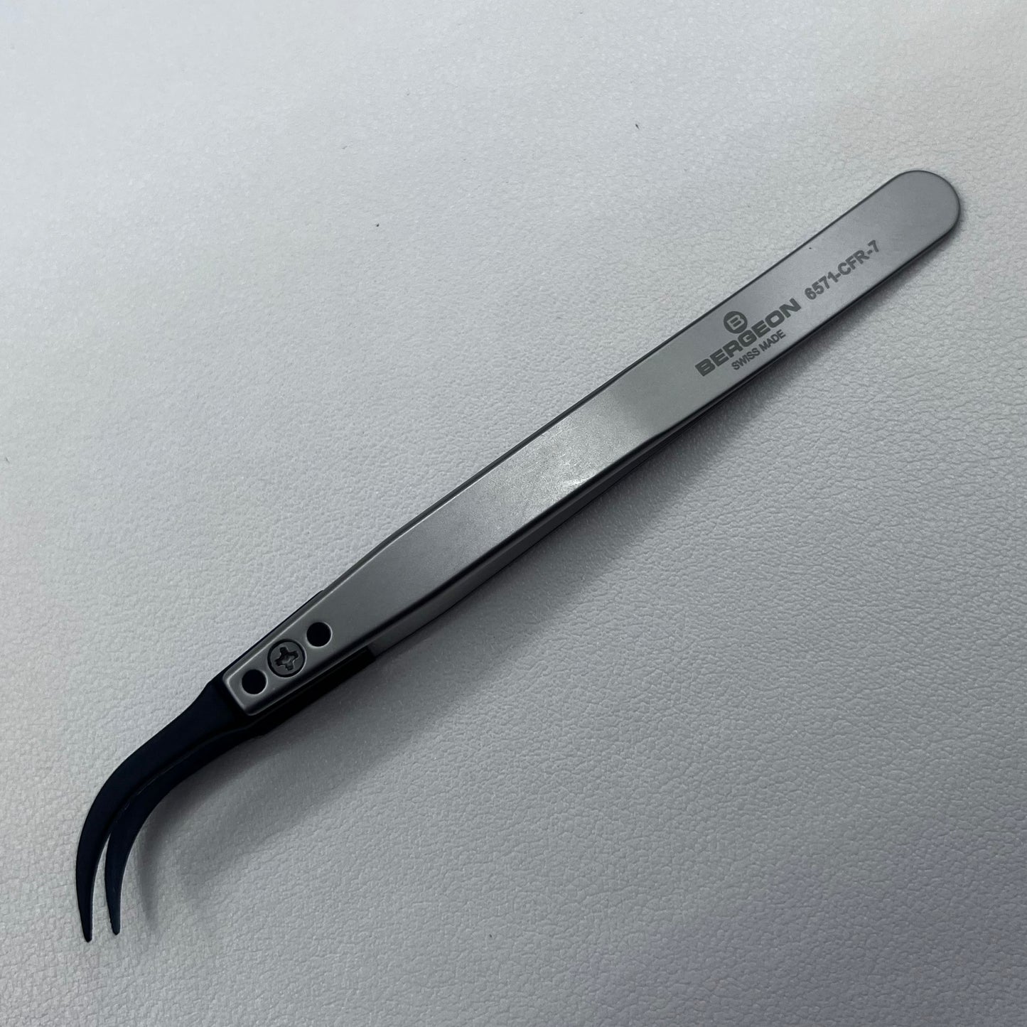 Swiss Bergeon 6571-CFR-7 Tweezers With Replaced Ends CFR 7