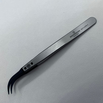 Swiss Bergeon 6571-CFR-7 Tweezers With Replaced Ends CFR 7