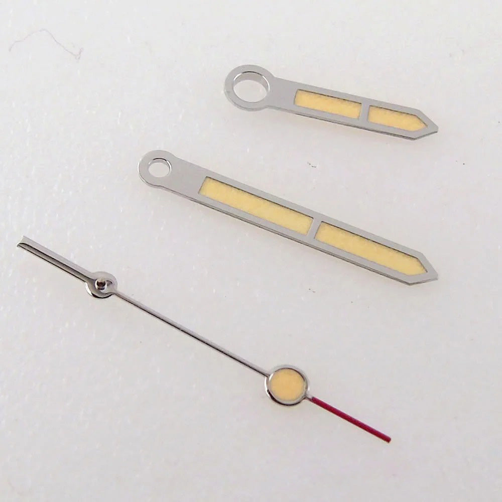 1. Luminous watch hands set compatible with NH35 NH36 MIYOTA 8215 automatic movements.