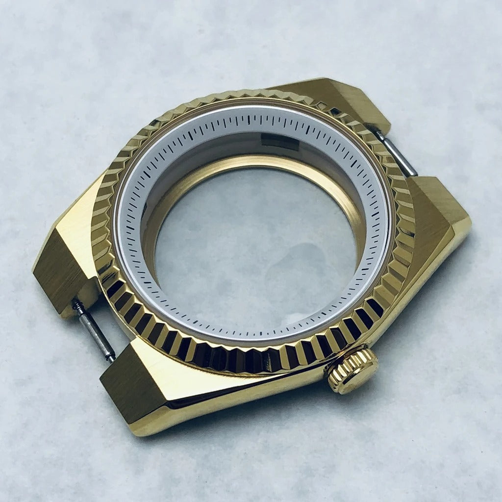 904L Stainless Steel 40mm Land-Dwellwe Watch Case+Strap Sapphire Glass for NH35