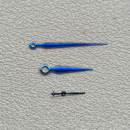10×16×4.5mm Polished BLUE Watch Hand Set for Shanghai JHB03 Movement
