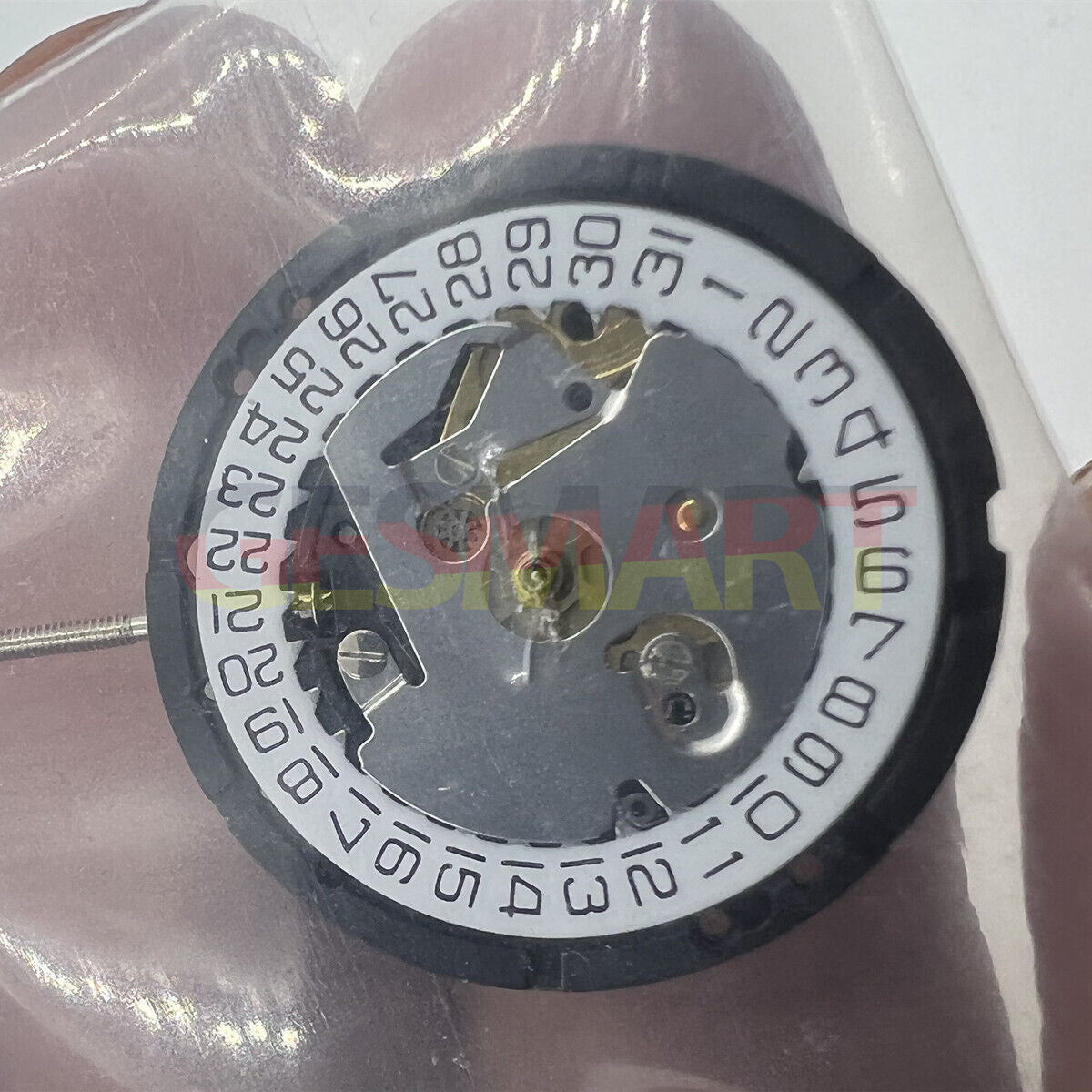 Watchmakers ISA 338 quartz movement repair part, replaces J328/103 for precise watch accessory maintenance.