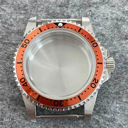 39.5mm Retro Flat Mirror Sapphire Glass Case Stainless Steel Case for NH35 NH36