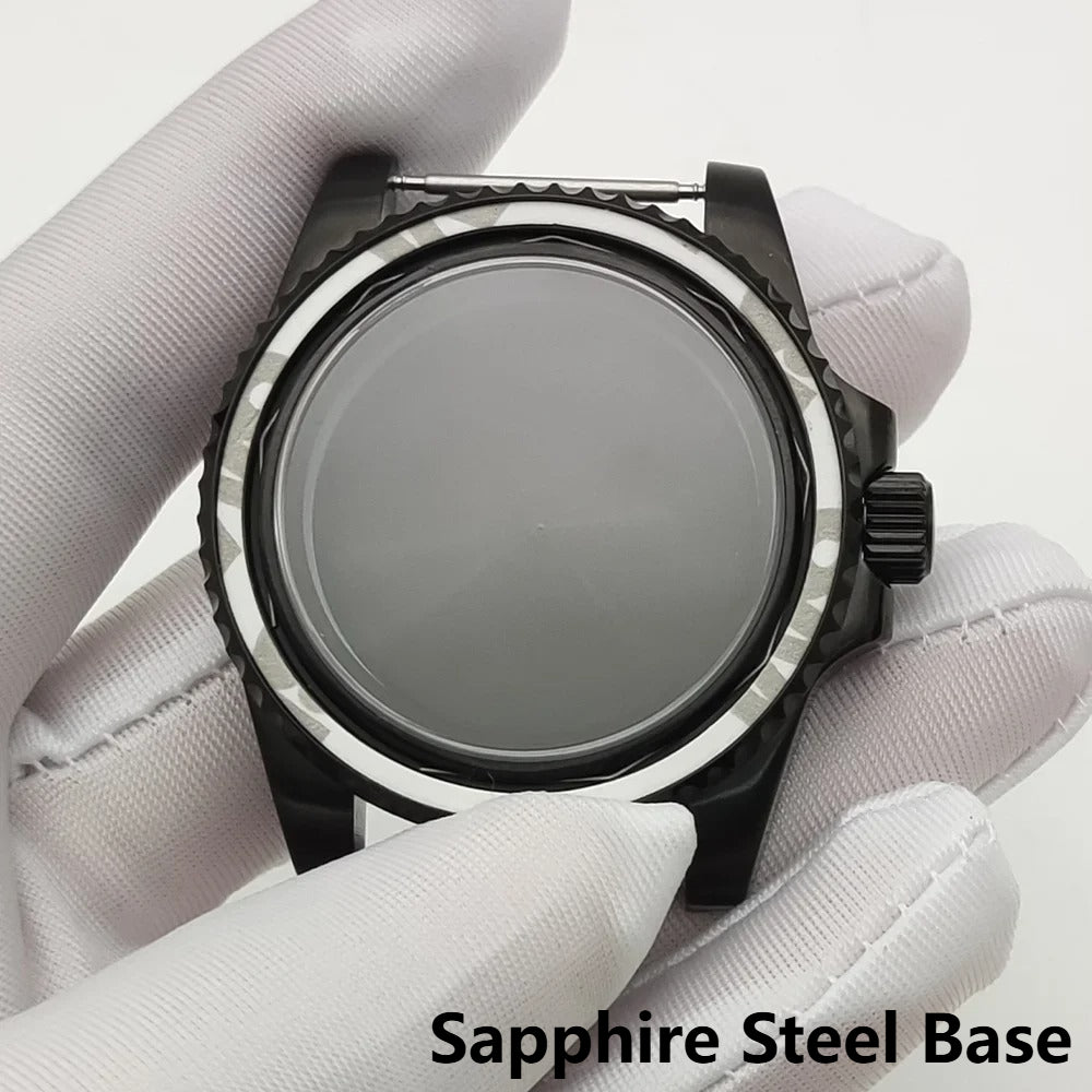 40mm Submariner GMT Sapphire Crystal Watch Case for for NH35/36 8215 8200 2813