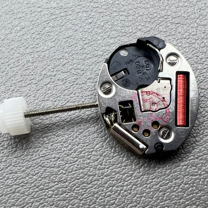 Swiss ETA 901.005 quartz watch movement with 2 hands, precise timekeeping by ETA.