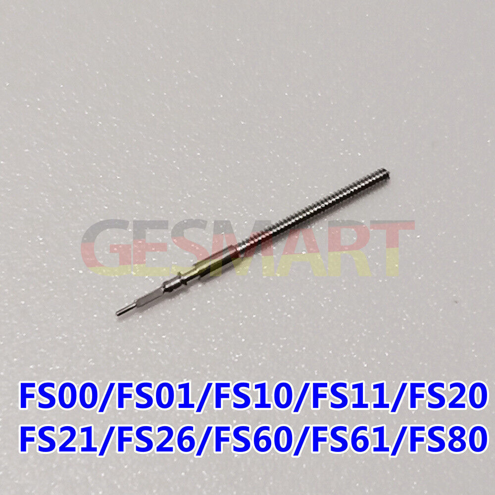 Set of 5 FS series watch winding stems for precise repairs and replacements, compatible with FS00-FS80 models.