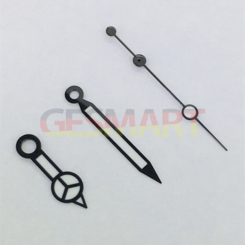 Classic Black Trim Green Luminous Watch Hands for Asian 8215 movement, enhancing readability and style.