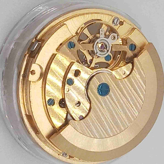 Mouvement mécanique à volant d'inertie doré de Shanghai, 3 aiguilles, petite seconde à 2/10
