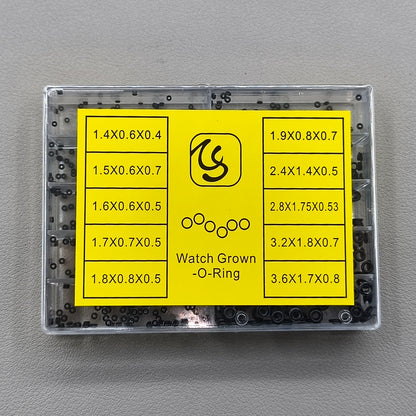 Assorted Waterproof Rubber O Ring Watch Crown Watch Head Ring Seal Gasket