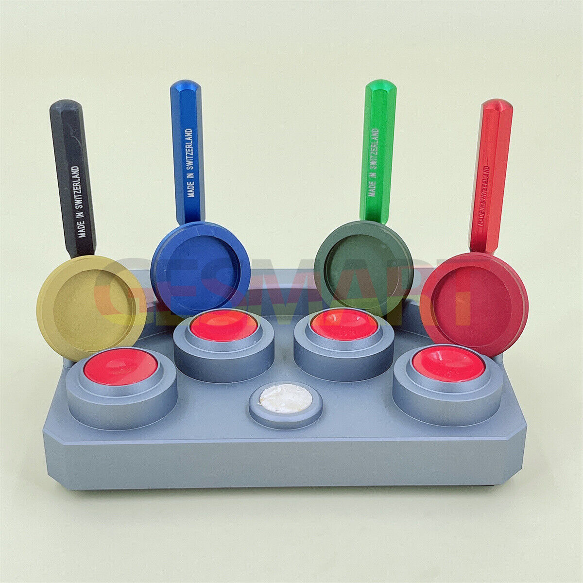 MSA17.000-04 die-cast alloy oil cups stand with 4 containers for precise watch repair