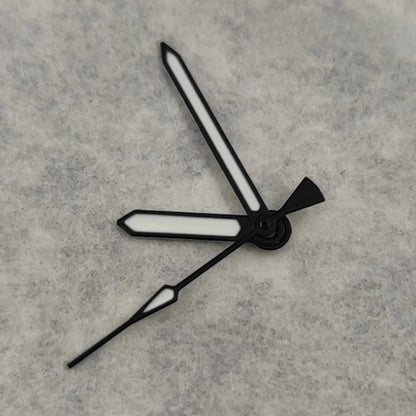 Black NH35 Hands For NH34 NH35 4R35 NH36 4R36 Movement Green luminous Watch