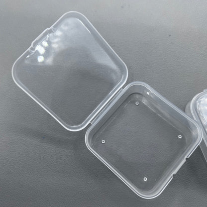 10 PIECES Large Square Plastic PP Transparent Box Fit for Watch Part
