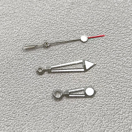 Silver Trim Green Luminous 3 Hands Hollow Watch Hands for NH35/NH36/4R/7S