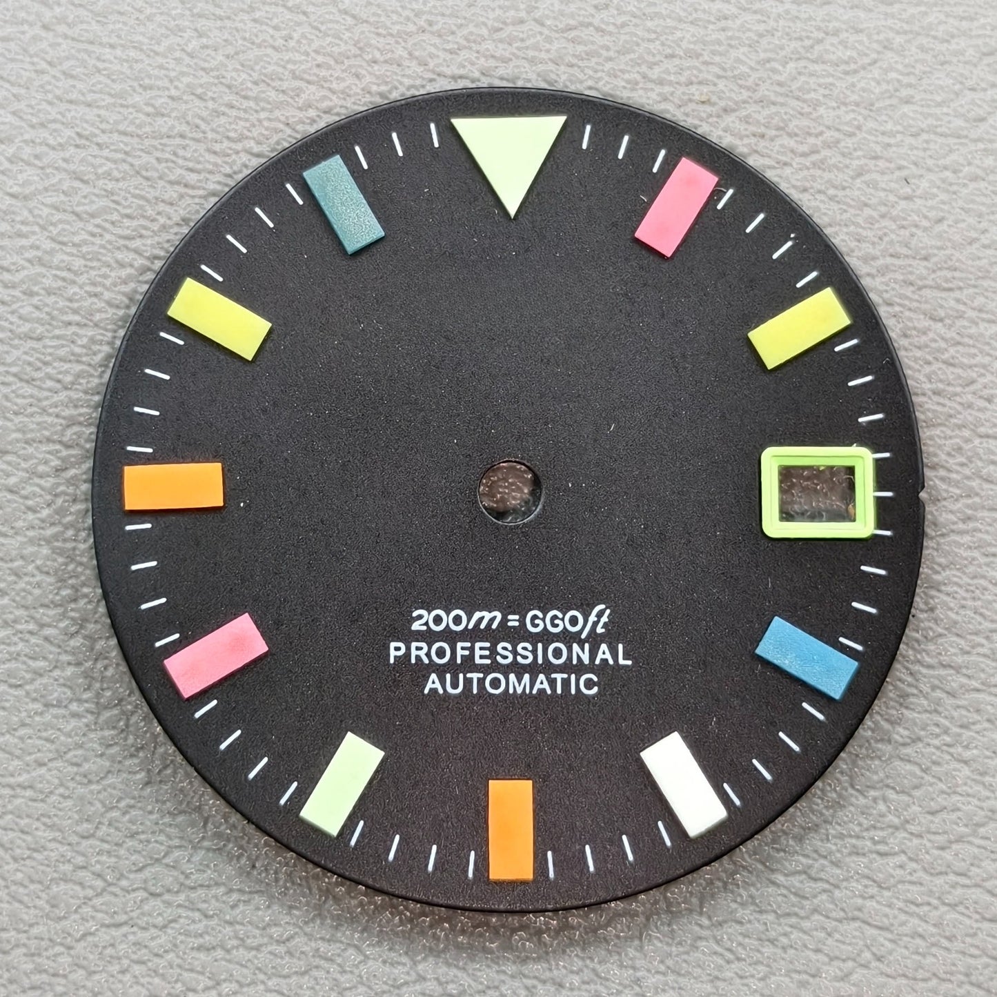 watch dial with S logo