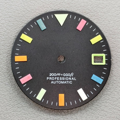 watch dial with S logo