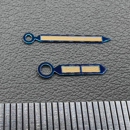 Green luminous blue trim watch hands set for ST3600/ST3620 ETA6497/6498 mechanical movement.