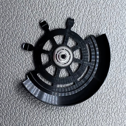Modified Rudder Rotor Dark Black Oscillating Weight for NH35 NH36 Movement