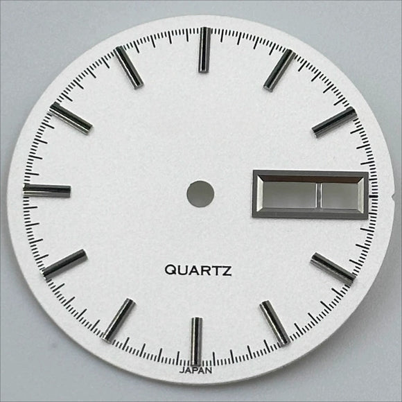 New White 28.5mm No Lume Datejust Modified Watch Dial for 2305 Movement