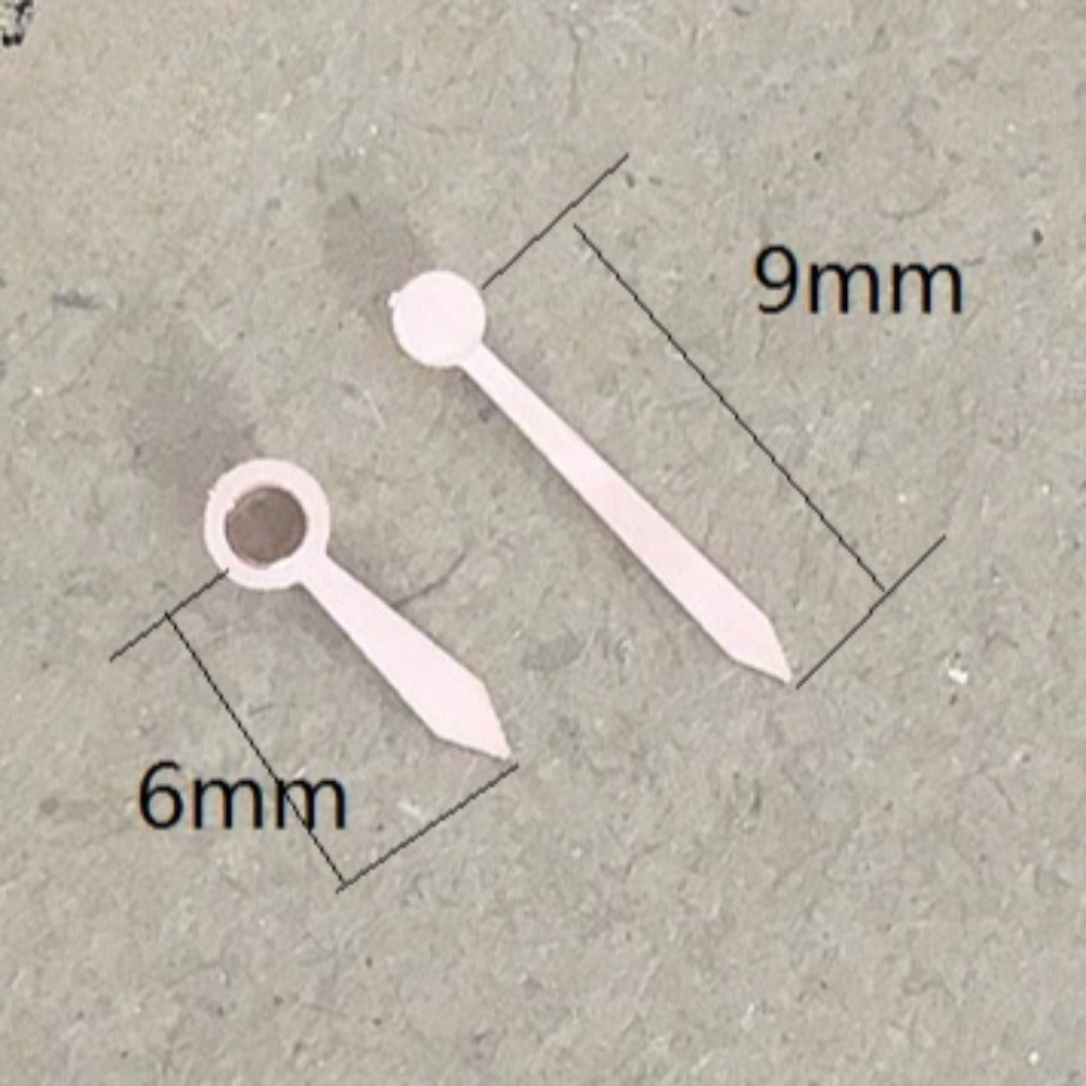 Rose Golden 9x6mm high cannon 2 hands for Miyota 2035 quartz watches, elegant watch accessory.