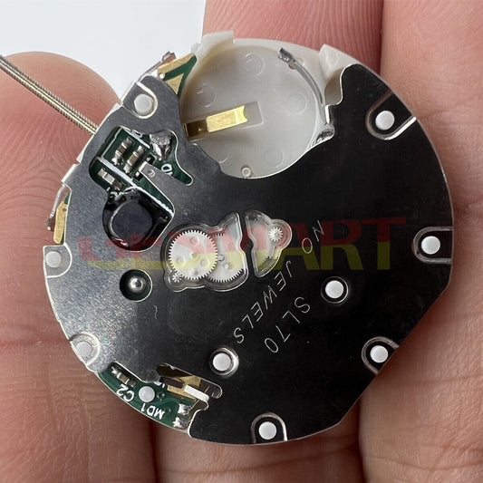 Shenglong SL70 quartz watch movement with small second subdial at 3-6-9 positions, ideal for precise timekeeping.