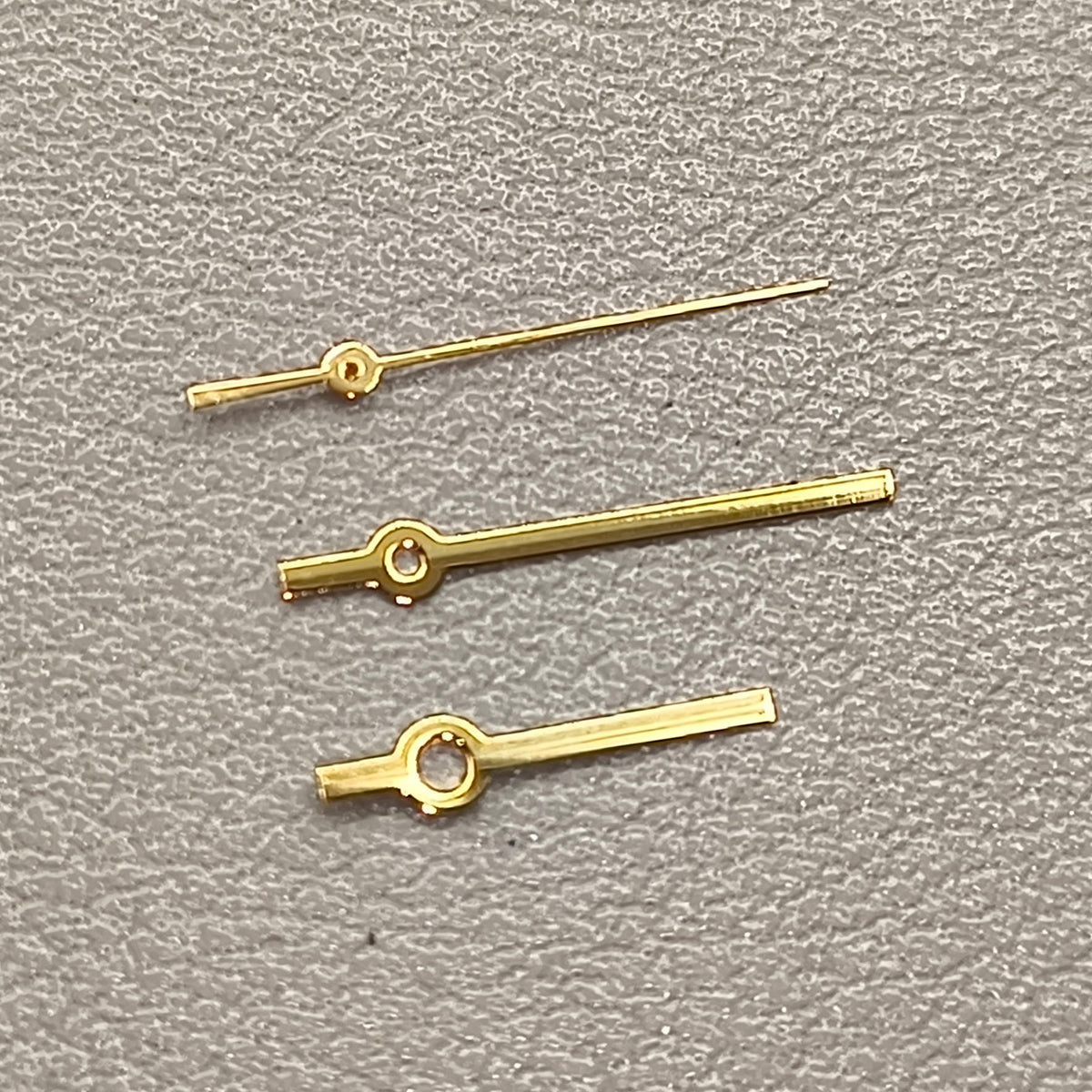 2 Sets No Lume Golden Polished Watch Hands Set for Ronda 515 Movement