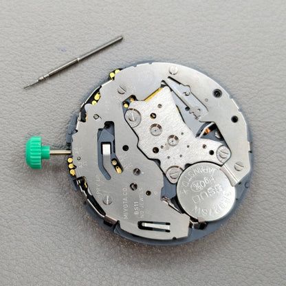 Japan Miyota OS11 0S11 Quartz Movement Black Disk Wheel Date@4