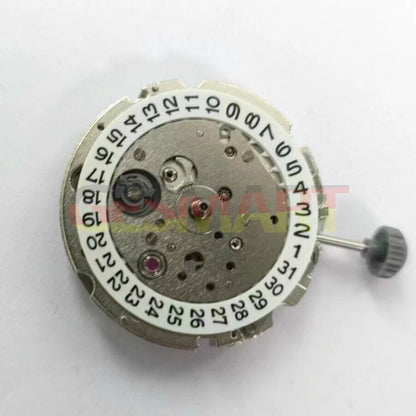 Miyota 821A quartz watch movement for precise timekeeping in watch repairs, Japan made.