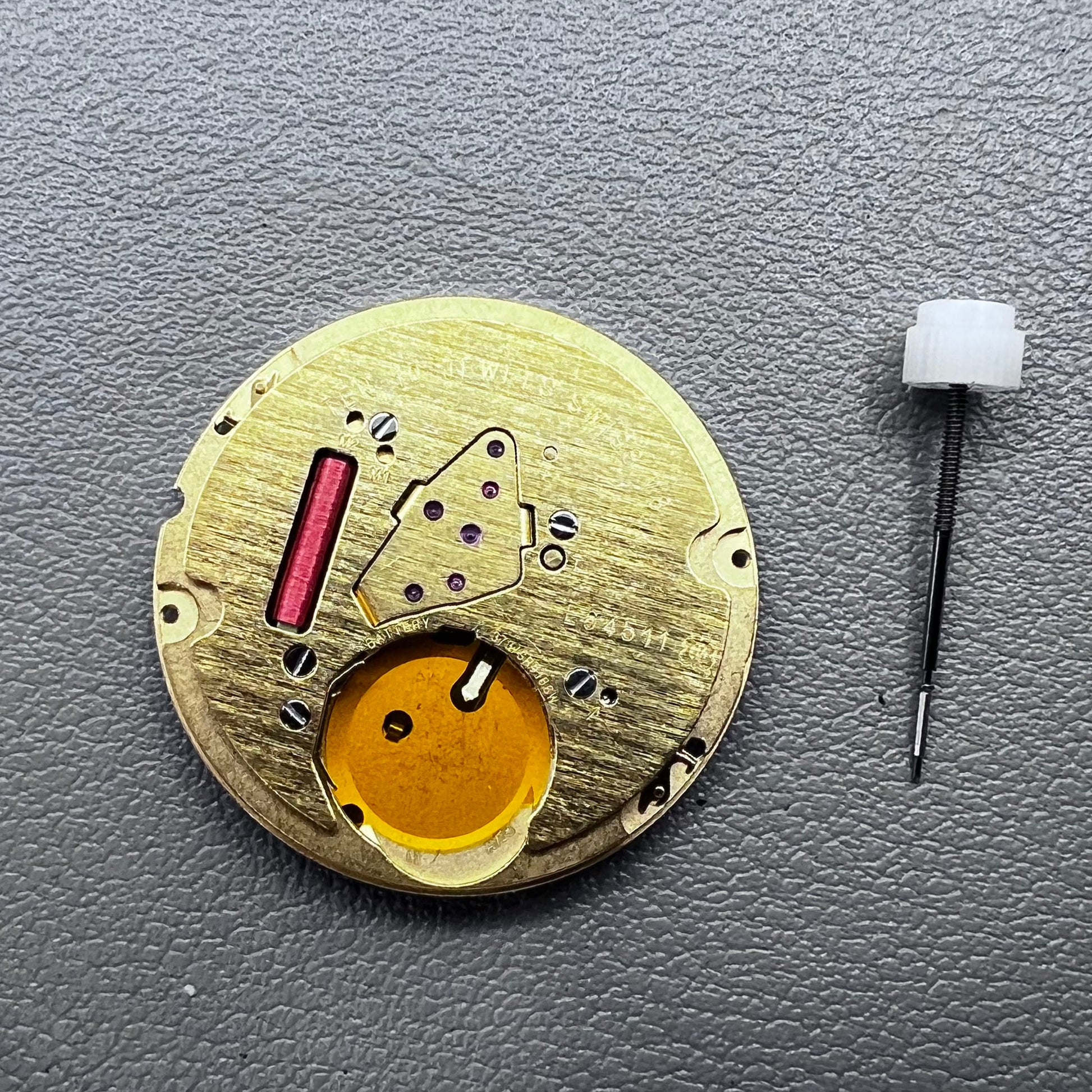 Swiss ETA E64.511 quartz watch movement with precise timekeeping for luxury watch repair and assembly.