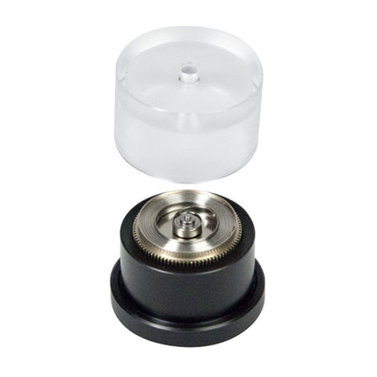 Bergeon 7922 tool for precise mainspring cover installation on watch barrels, perfect for professional watchmakers.