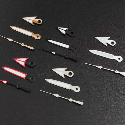 Green luminous watch hands for NH35/NH36 movement, high-quality glow pointers.